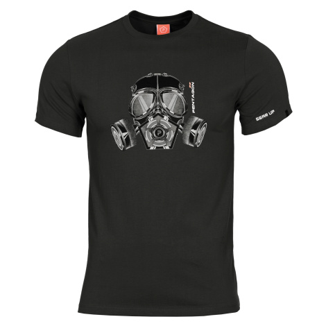 Pánské tričko Gas mask Pentagon® – Černá PentagonTactical