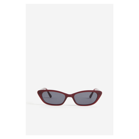 H & M - Sluneční brýle ve tvaru kočičích očí - červená H&M