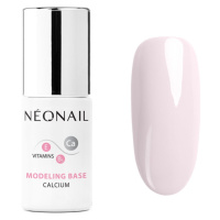 NEONAIL Modeling Base Calcium podkladový lak pro gelové nehty s vápníkem odstín Basic Pink 7,2 m