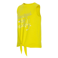 4F JUNIOR-GIRLS-t-shirt-HJL21-JTSD013B-71S-Yellow Žlutá