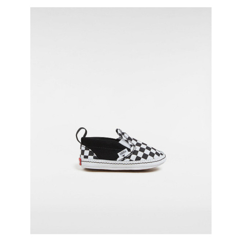 VANS Infant Checkerboard Slip-on Hook And Loop Crib Shoes Black/true White) Infant Black, Size