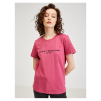 Růžové dámské tričko Tommy Hilfiger