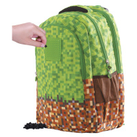 PIXIE CREW studentský batoh MINECRAFT zeleno-hnědý