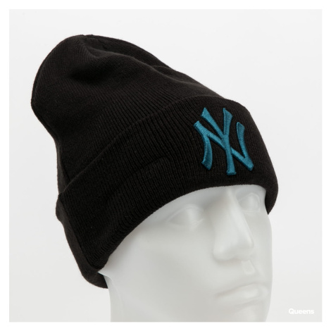 New Era MLB League Essential Cuff Knit NY černý / modrý
