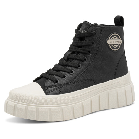 DÁMSKÉ KOTNÍKOVÉ BOTY S.OLIVER 5-25200-45 001 ČERNÁ