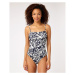 PLAVKY RIP CURL AFTERGLOW FLORAL 1PC BAN - modrá