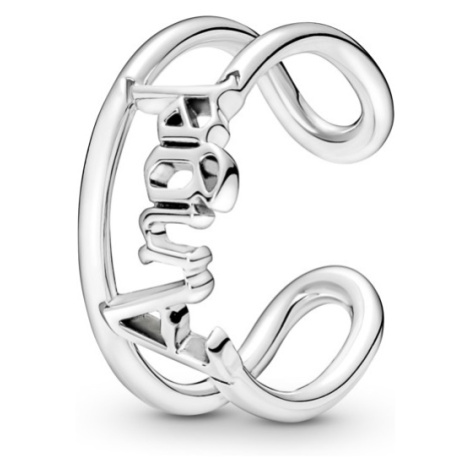 Pandora Otevřený stříbrný prsten Angel Me 190105C00 52 mm