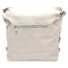 Velká perleťově bílá kabelka a batoh 2v1 Lotty