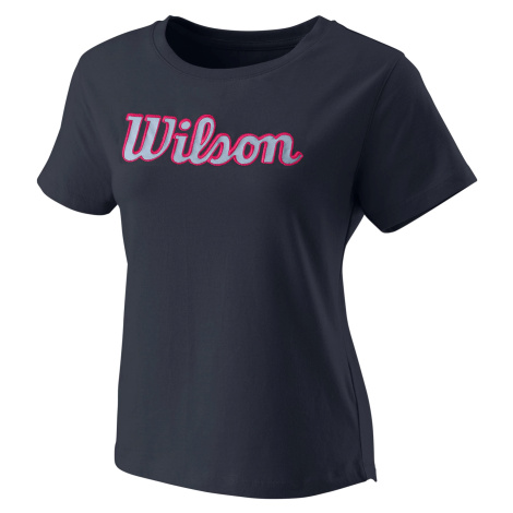 Dámské tričko Wilson Script Eco Cotton Tee W India Ink