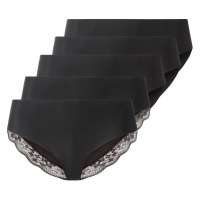 esmara® Dámské bezešvé kalhotky, 5 kusů (černá)