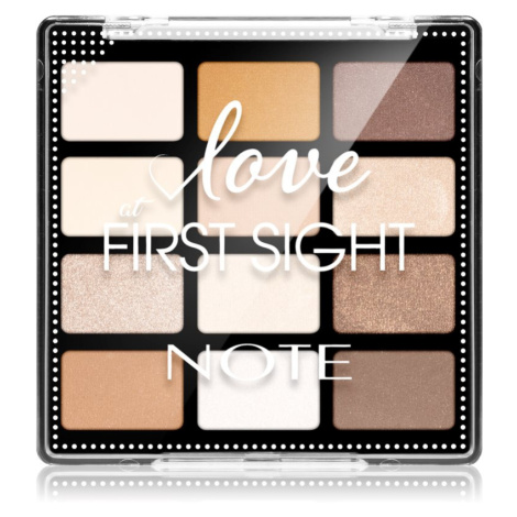 Note Cosmetique Love At First Sight paletka očních stínů 201 Daily Routine