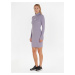 Světle fialové dámské svetrové šaty s rolákem Calvin Klein Jeans
