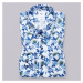 Dámská košile modrý květinový vzor 10382