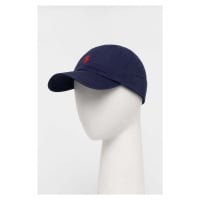 Bavlněná baseballová čepice Polo Ralph Lauren bílá barva, s aplikací, 710548524