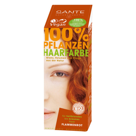 SANTE Rostlinná barva na vlasy ohnivá červená 100 g Sante Naturkosmetik
