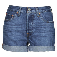 Levis 501® ROLLED SHORT Modrá