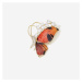 Éternelle Luxusní brož Swarovski Elements Emanuel - motýl babočka paví oko B7170-XR09507A Zlatá