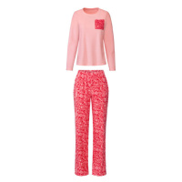 esmara® Dámské fleecové pyžamo (světle růžová)