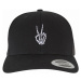 Kšiltovka // Mister Tee / Bones Hand Peace Retro Trucker black