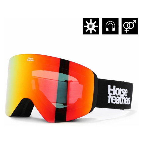 Snowboardové brýle Horsefeathers Colt - černé, červené