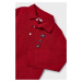 Dětské tričko s dlouhým rukávem Mayoral červená barva, s aplikací