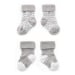 KipKep dětské ponožky Stay-on-Socks 6-12m 2páry Silver Grey