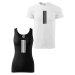 DOBRÝ TRIKO Tílko a tričko pro pár s potiskem POŠ-UCI Barva: Černé pánské tričko + Bílé dámské t