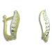 GEMMAX Jewelry Zlaté náušnice Hot Beauty - lesk s diamantovým brusem GLECN-70991