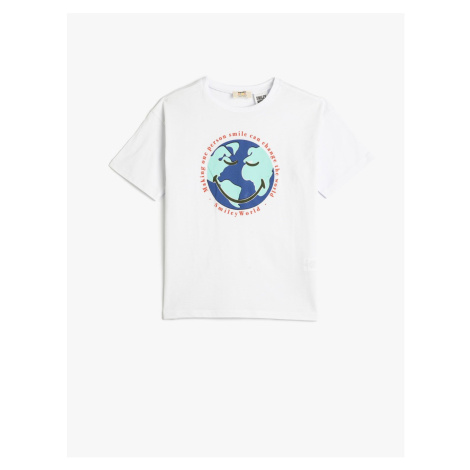 Koton Smileyworld® T-Shirt Licensed Short Sleeve Crew Neck Cotton