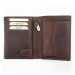 Pánská kožená peněženka EL FORREST 859-22 RFID hnědá