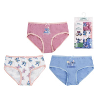 GIRLS' UNDERWEAR SET SINGLE JERSEY 3 PIECES STITCH