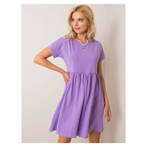 Dámské fialové šaty -purple Fialová BASIC