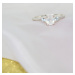 Klenoty Amber Luxusní stříbrný prsten měsíční kámen a topaz Eternity