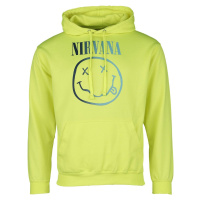 Nirvana Rainbow Logo Mikina s kapucí žlutá