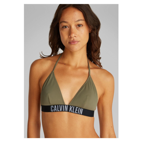 Dámské plavky Calvin Klein KW0KW02854 Olivová
