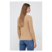 Bavlněný svetr Lauren Ralph Lauren dámský, hnědá barva,