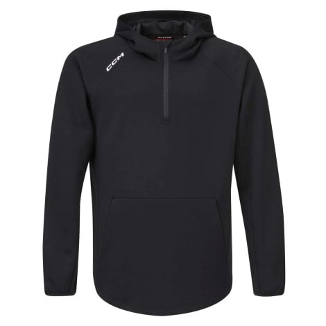 CCM Mikina CCM Locker Room 1/4 Zip 2022 SR, černá