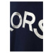 Dětská mikina Michael Kors tmavomodrá barva, s kapucí, s potiskem