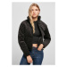 Ladies Corduroy Puffer Jacket - black