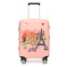 Miss Lulu Elastický obal na kufr France S - růžový