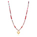 Viceroy Půvabný korálkový náhrdelník se srdíčkem San Valentín 14002C09019