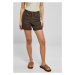 Dámské šortky // Urban Classics / Ladies Colored Strech Denim Shorts brown