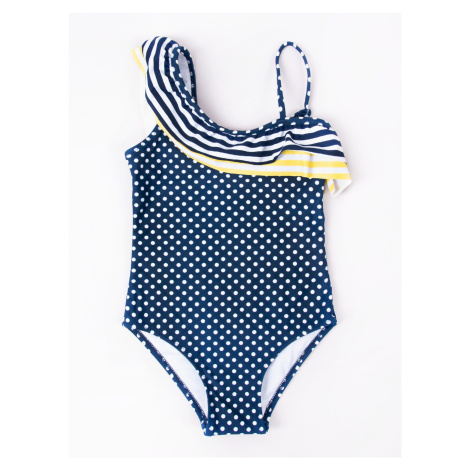 Dívčí jednodílné plavky Yoclub Kids LKJ-0027G-A100 námořnická modř