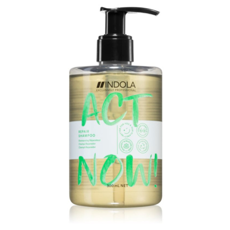 Indola Act Now! Repair čisticí a vyživující šampon na vlasy 300 ml