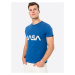 ALPHA INDUSTRIES Tričko 'NASA' modrá / bílá