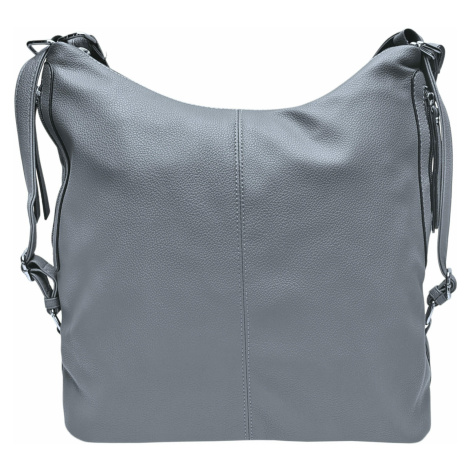 Velký středně šedý kabelko-batoh s bočními kapsami Tapple