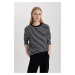 DEFACTO Regular Fit Crew Neck Striped Long Sleeve T-Shirt