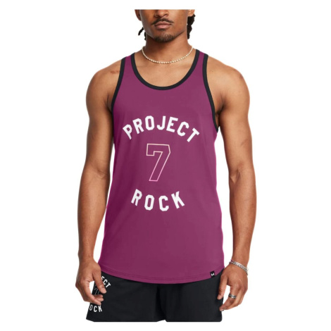 Under Armour Project Rock Mesh Tank Badge Of Honor M 1386888-505 - purple