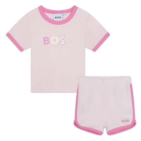 Kojenecká sada BOSS růžová barva Hugo Boss