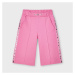 Kalhoty culotte s lampasy růžové MINI Mayoral